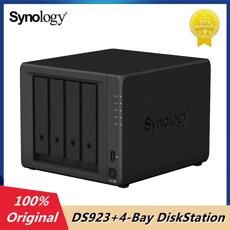 Synology DS923 + 4  ũ ̼, 4GB DDR4 Ʈũ Ŭ 丮 , ұԸ Ͻ Ȩ ǽ   (ũ)